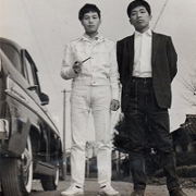 1957年6月　追手高校校庭にて